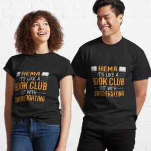 HEMA Book Club T-Shirt Design Variation